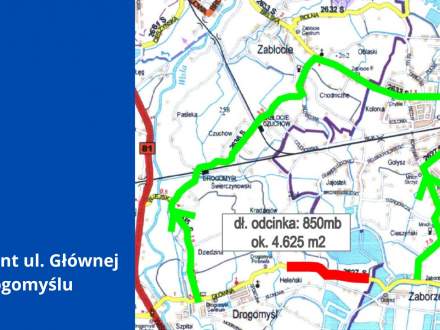 Remont ul. Głównej w Drogomyślu