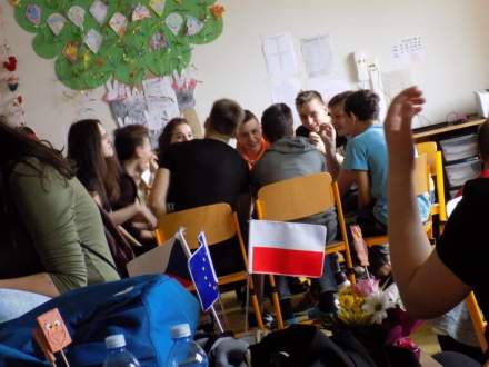 Gimnazjaliści w Śenovie