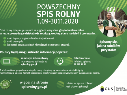 Powszechny Spis Rolny - grafika informacyjna