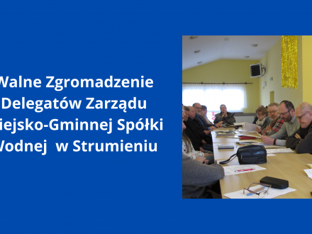 Walne Zgromadzenie Delegatów Zarządu Miejsko-Gminnej Spółki Wodnej  w Strumieniu fot. J. Sosna