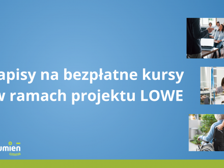 Zapisy na bezpłatne kursy w ramach projektu LOWE