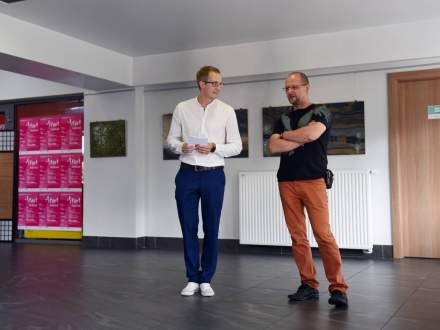 Wernisaz wystawy malarstwa Romana Chudźca