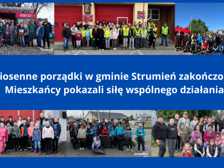 Wiosenne porządki w gminie Strumień zakończone! Mieszkańcy pokazali siłę wspólnego działania