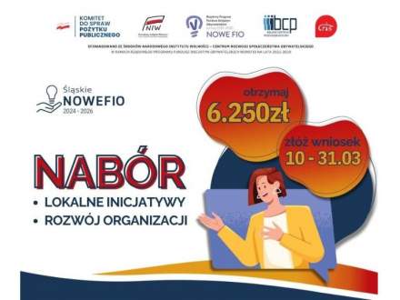 Nabór wniosków w projekcie Śląskie NOWEFIO