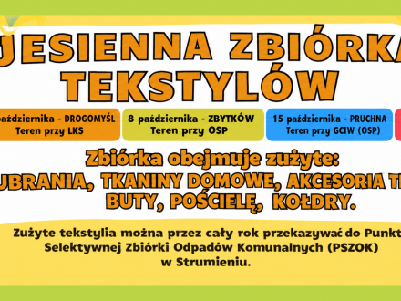 Jesienna zbiórka tekstyliów