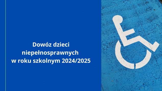 Grafika- Dowóz dzieci niepełnosprawnych w roku szkolnym 2024/2025