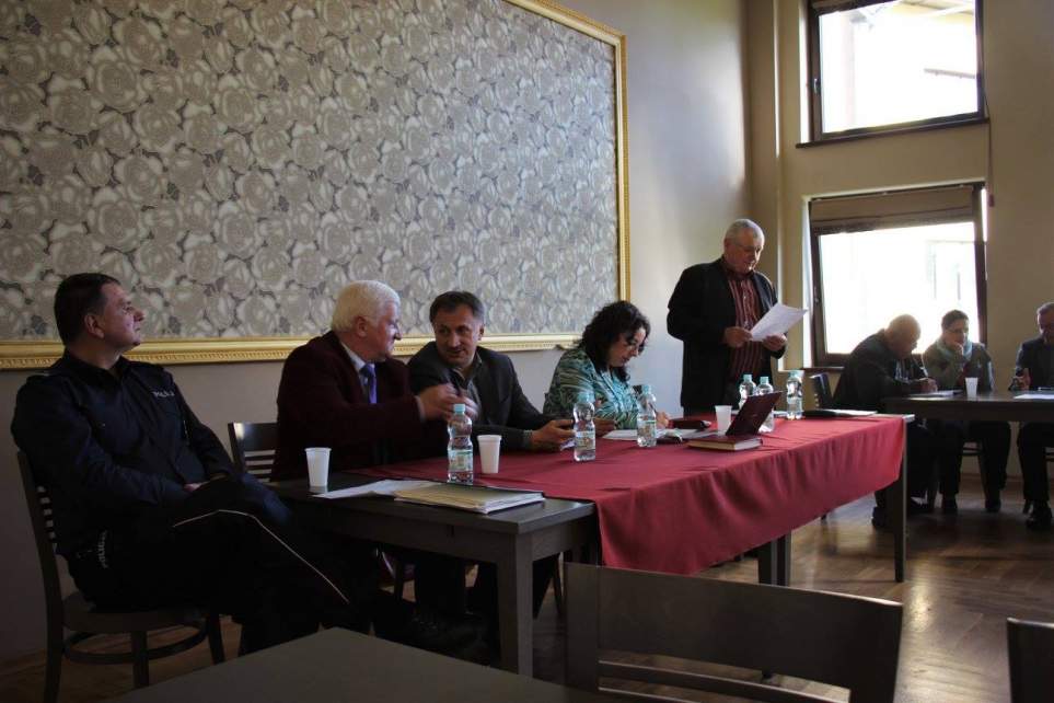 Zebranie wiejskie w Bąkowie