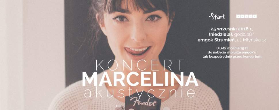 Koncert "MARCELINA akustycznie" już w niedzielę