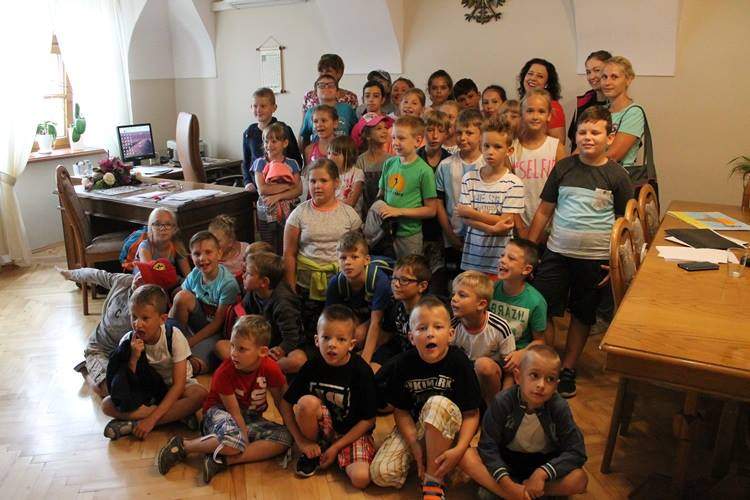 Dzieci z wizytą u Pani Burmistrz