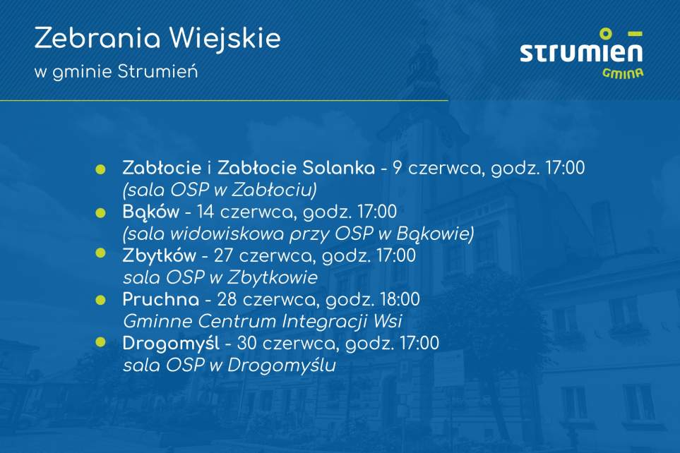 Zebrania Wiejskie w gminie Strumień