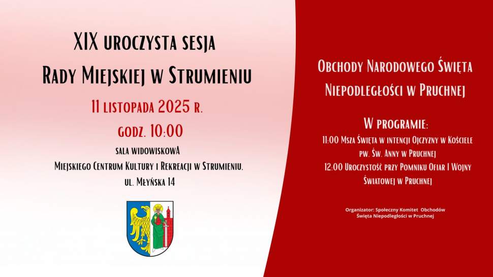 XIX Utoczysta Sesja Rady Miejskiej w Strumieniu