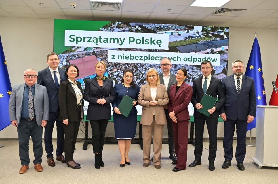 Podpisanie umowy w siedzibie Narodowego Funduszu Ochrony Środowiska i Gospodarki Wodnej