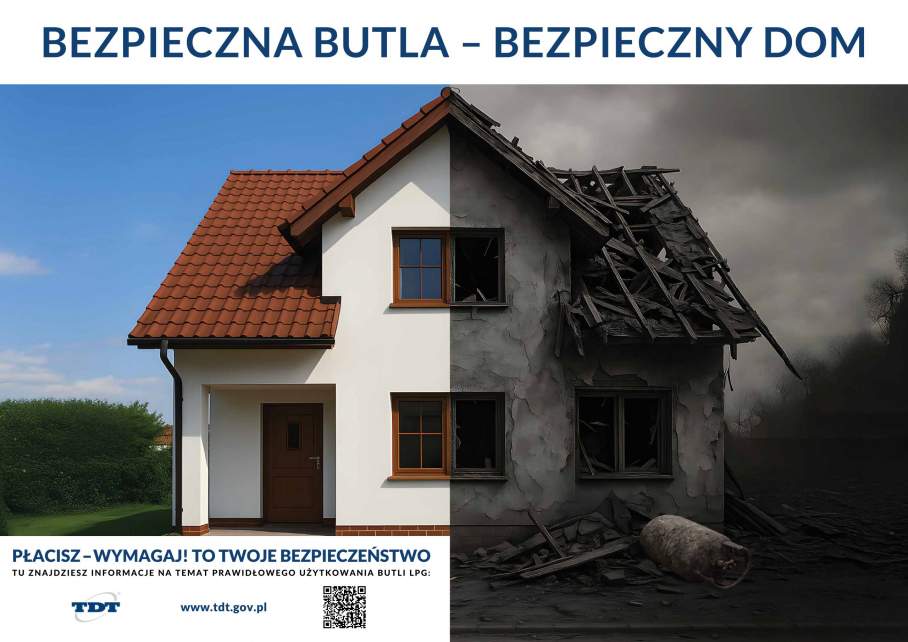 Grafika- Bezpieczna butla-Bezpieczny dom