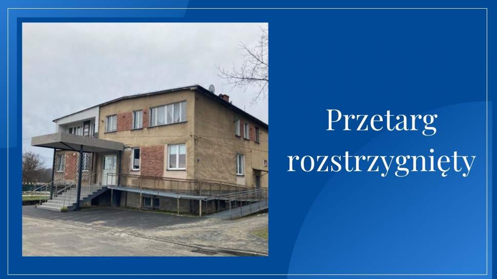 Przetarg rozstrzygnięty - grafika informacyjna