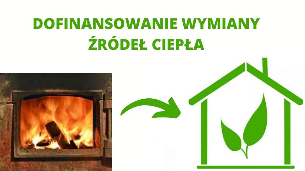 Dofinansowanie wymiany źródeł ciepła - grafika informacyjna