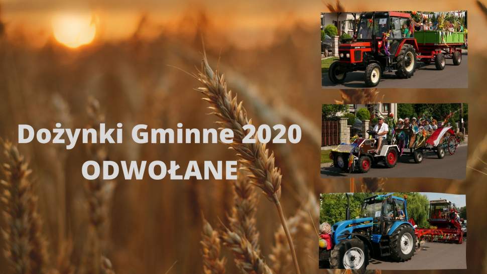 Dożynki odwołane