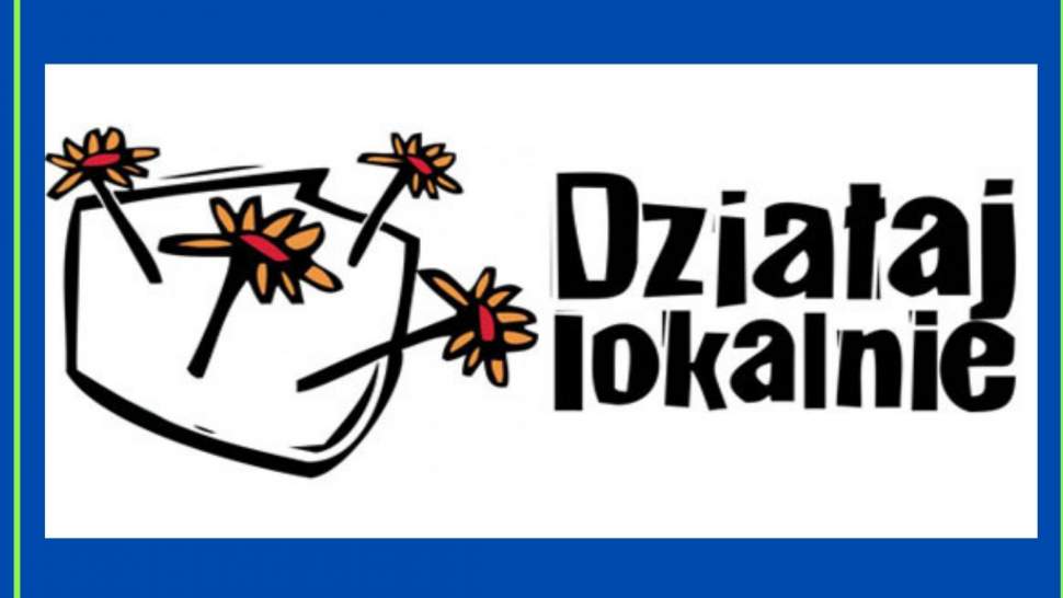Działaj lokalnie - grafika z logo
