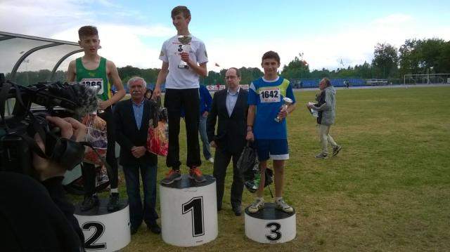 Reprezentant Strumienia na podium