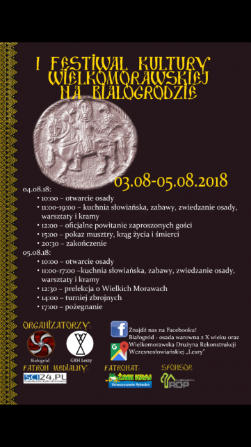 I Festiwal Kultury Wielkomorwskiej na Białogrodzie
