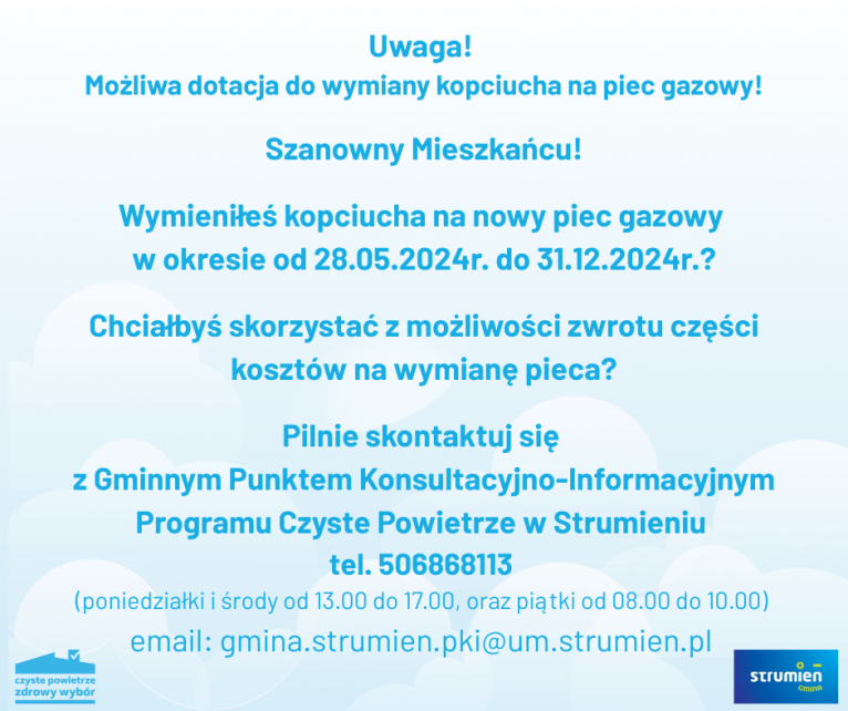 Grafika GAZ Program Czyste Powietrze