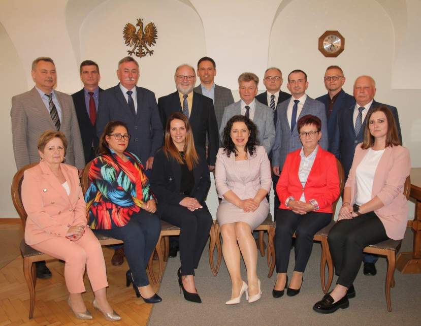 Burmistrz Strumienia Anna Grygierek i Radni Rady Miejskiej w Strumieniu w kadencji 2024-2029