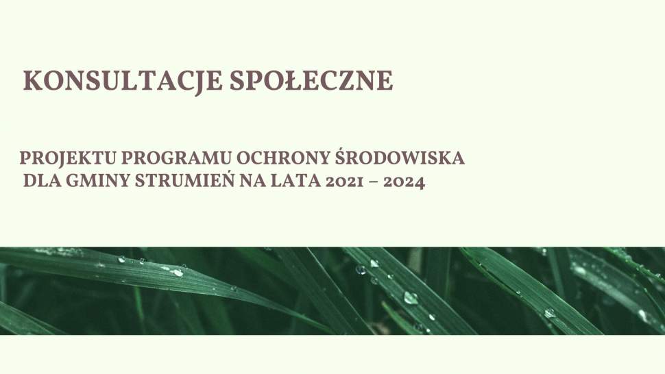 Konsultacje społeczne
