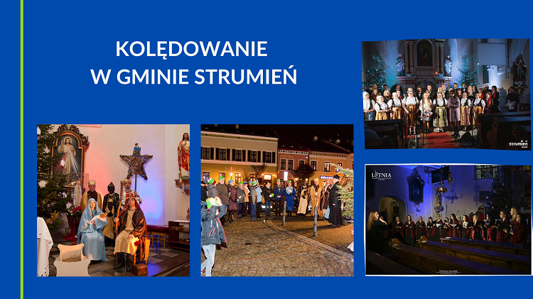 Grafika- Kolędowanie w gminie Strumień
