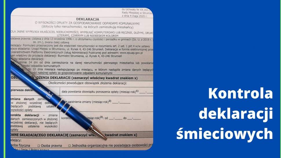 Kontrola deklaracji śmieciowych - grafika