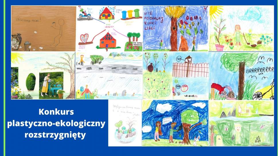 Konkurs plastyczno - ekologiczny rozstrzygnięty - grafika
