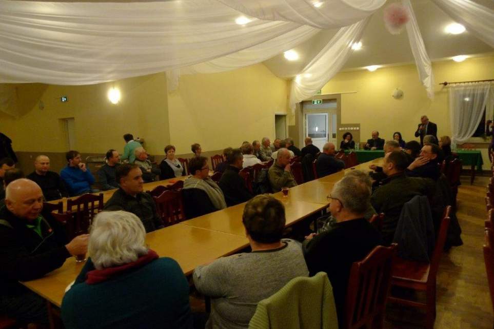 Zebranie wiejskie w Drogomyślu