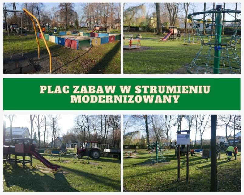 Plac zabaw w Strumieniu modernizowany