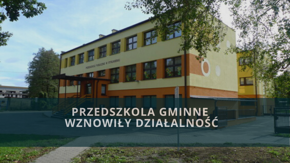 Przedszkola gminne wznowiły działalność