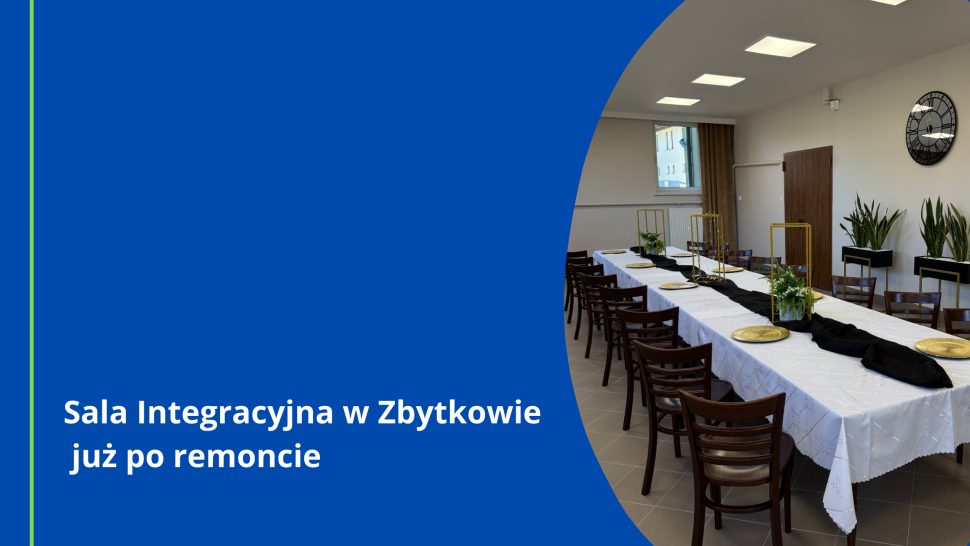 Sala Integracyjna w Zbytkowie już po remoncie