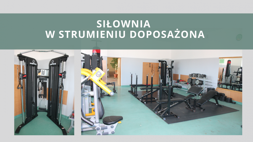 Siłownia w Hali Sportowej w Strumieniu doposażona