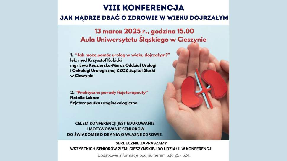 VIII Konferencja „Jak mądrze dbać o zdrowie w wieku dojrzałym?”