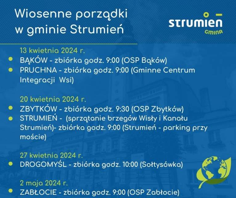 Wiosenne porządki w gminie Strumień