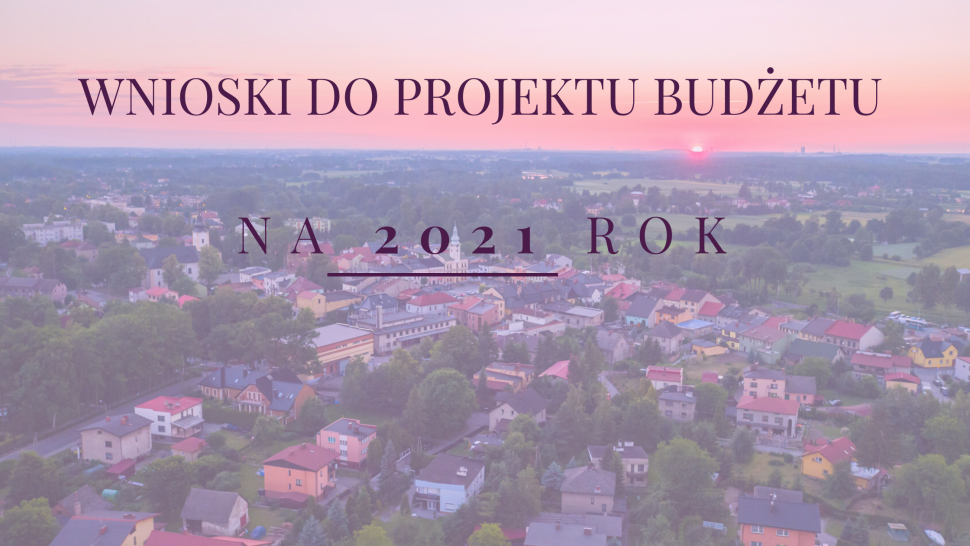 Wnioski do projektu budżetu na 2021 rok