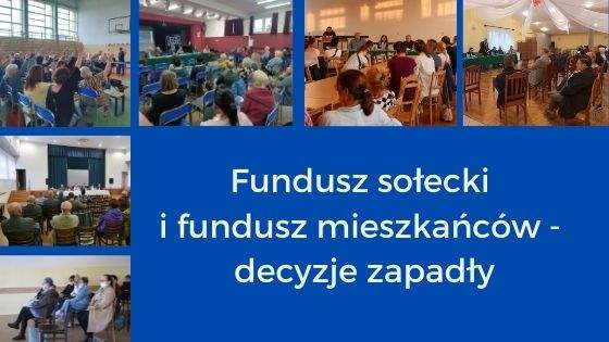 Fundusz sołecki i fundusz mieszkańców decyzje zapadły