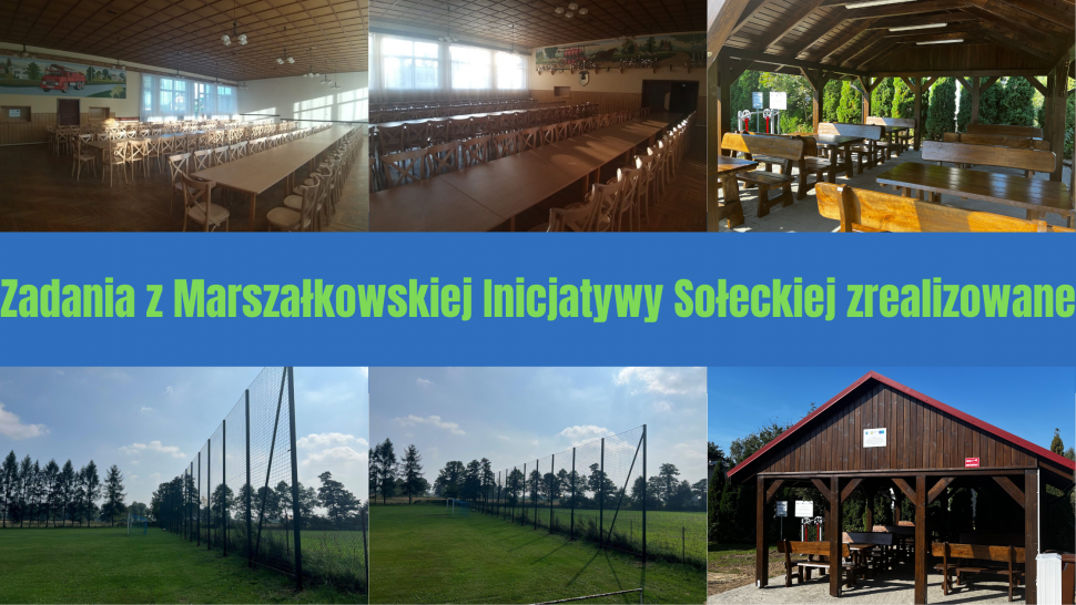 Zadania z Marszałkowskiej Inicjatywy Sołeckiej zrealizowane