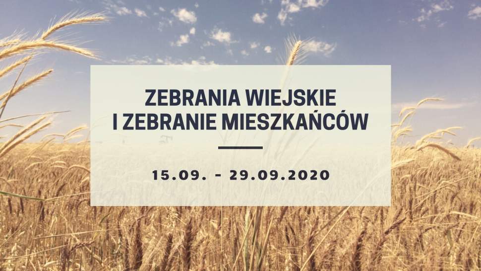Zebrania wiejskie i zebranie mieszkańców