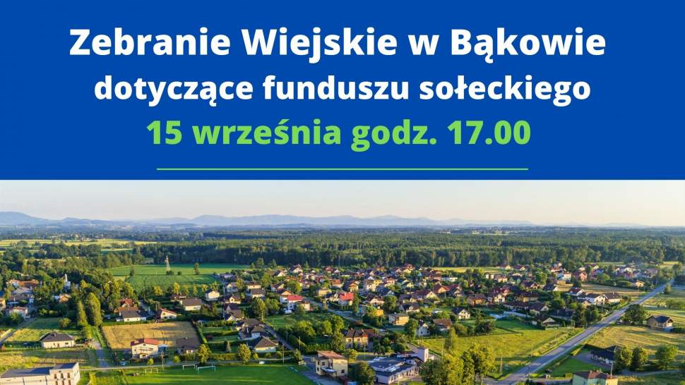 Zebranie wiejskie w Bąkowie