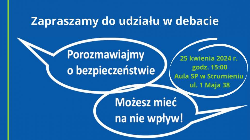 Zapraszamy do udziału w debacie