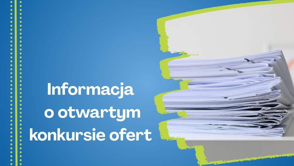 Informacja o otwartym konkursie ofert