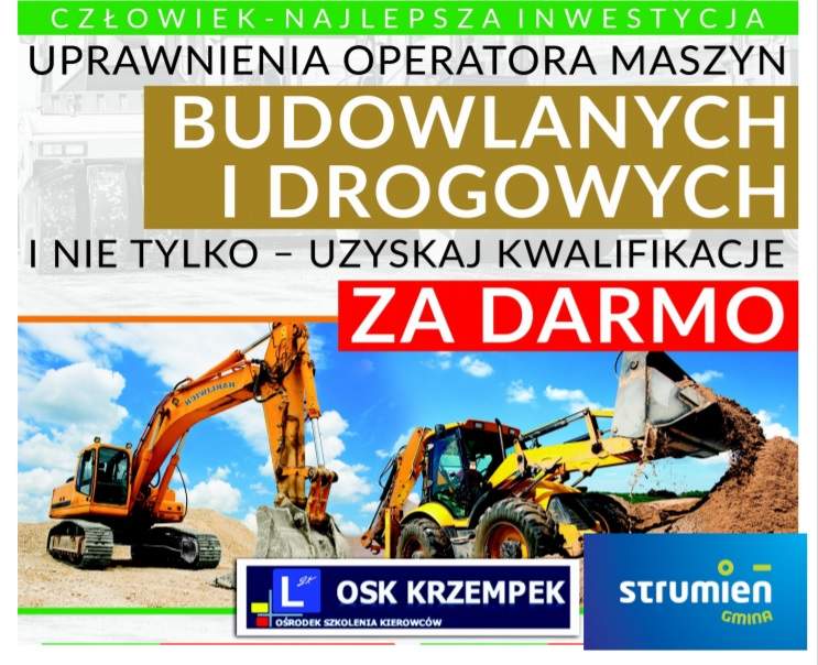 Uprawnienia operatora maszyn budowlanych i drogowych