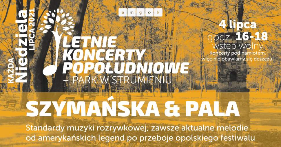 Letnie koncerty popołudniowe w parku