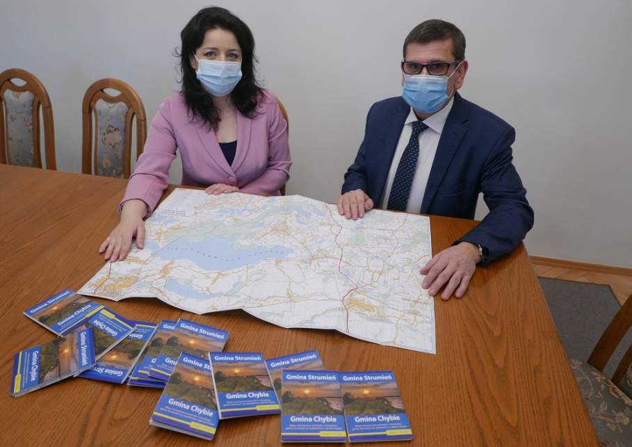 Wspólna mapa Gminy Strumień i Gminy Chybie