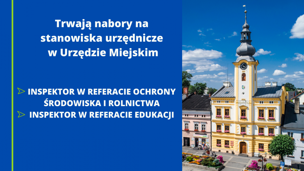 Trwają nabory na stanowiska urzędnicze w Urzędzie Miejskim w Strumieniu