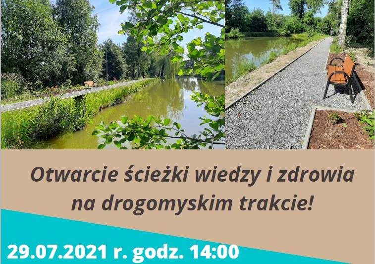 Otwarcie ścieżki wiedzy i zdrowia na drogomyskim