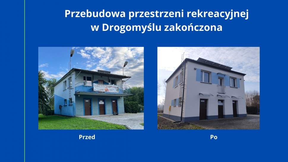 Przebudowa przestrzeni rekreacyjnej w Drogomyślu zakończona