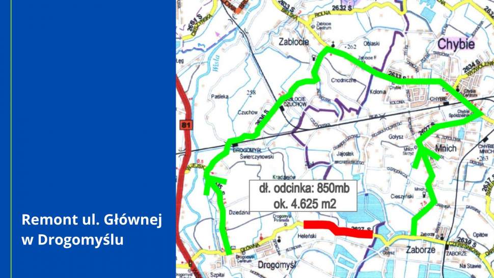 Remont ul. Głównej w Drogomyślu